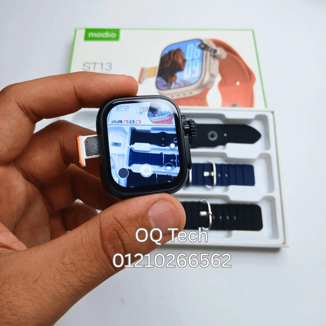 Modio ST13 Android watch, SIM card, scroll camera 180 degree 3 straps
