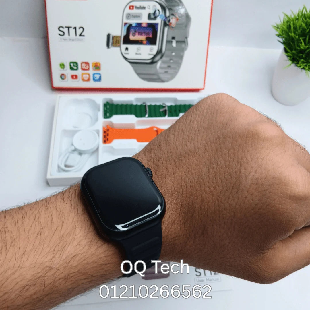 Modio ST12 Android watch, SIM card, scroll camera 180 degree 3 straps