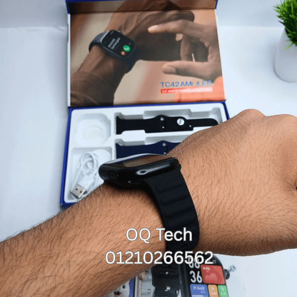 Telzeal TC42 Android watch (real AMOLED), SIM card, scroll camera 180 degree 3 straps
